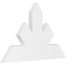 Ekena Millwork Saratoga Architectural Grade PVC Gable Bracket, 36"W x 22 1/2"H x 2"D x 6"F, 15/12 Pitch GBP036X23X0206SAR00 - alternate 1